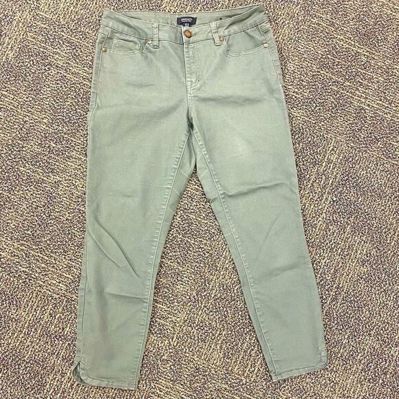 JONES New York khaki twill stretch‎ cropped jeans - Picture 1 of 6